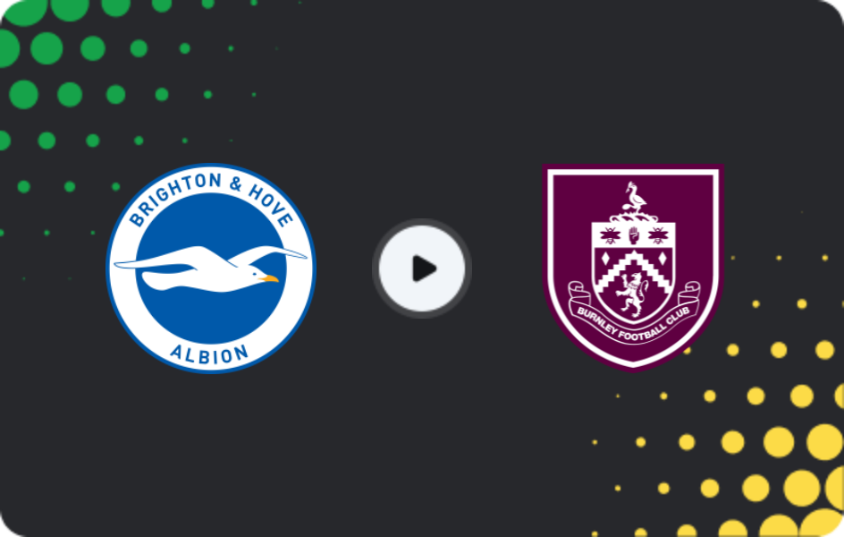 Where to watch Brighton — Burnley, Premier League, 03.01.2026