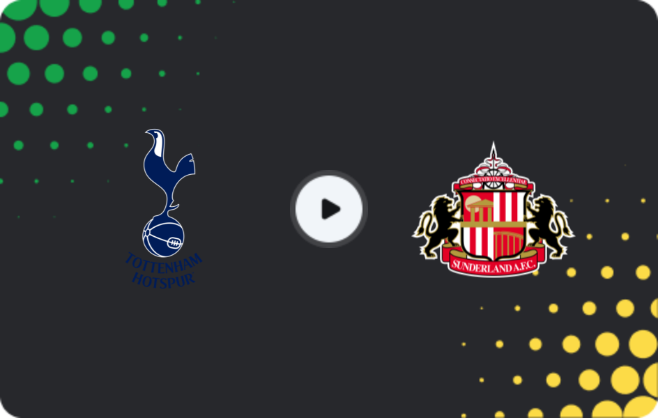 Where to watch Tottenham — Sunderland, Premier League, 04.01.2026