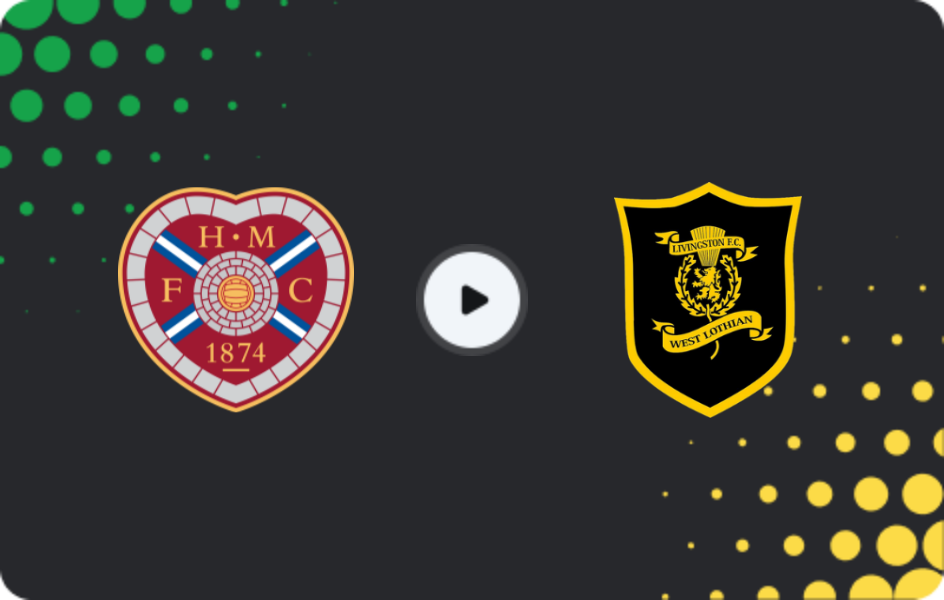 Where to watch Hearts — Livingston, Premiership, 03.01.2026
