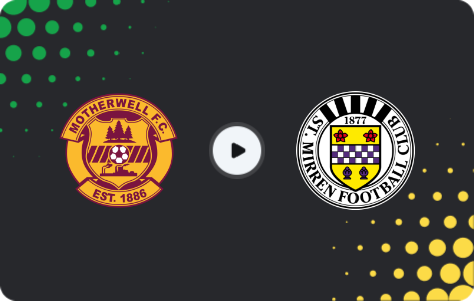 Where to watch Motherwell — St. Mirren, Premiership, 03.01.2026