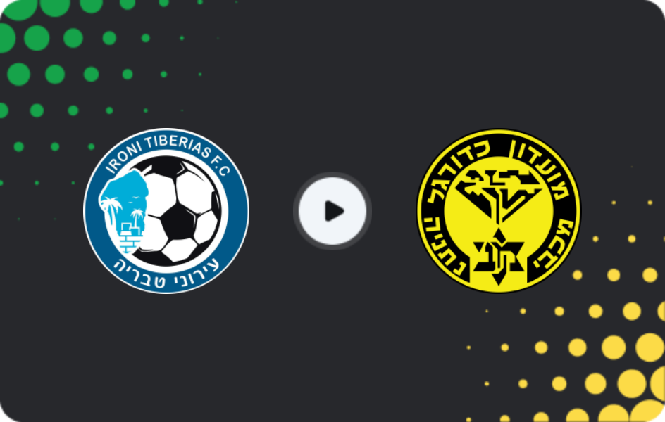 Where to watch Ironi Tiberias — Maccabi Netanya, Ligat Ha'al, 03.01.2026