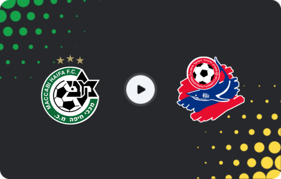Where to watch Maccabi Haifa — Hapoel Haifa, Ligat Ha'al, 05.01.2026