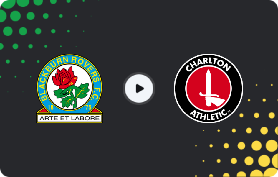 Where to watch Blackburn Rovers — Charlton Athletic, Championship, 04.01.2026