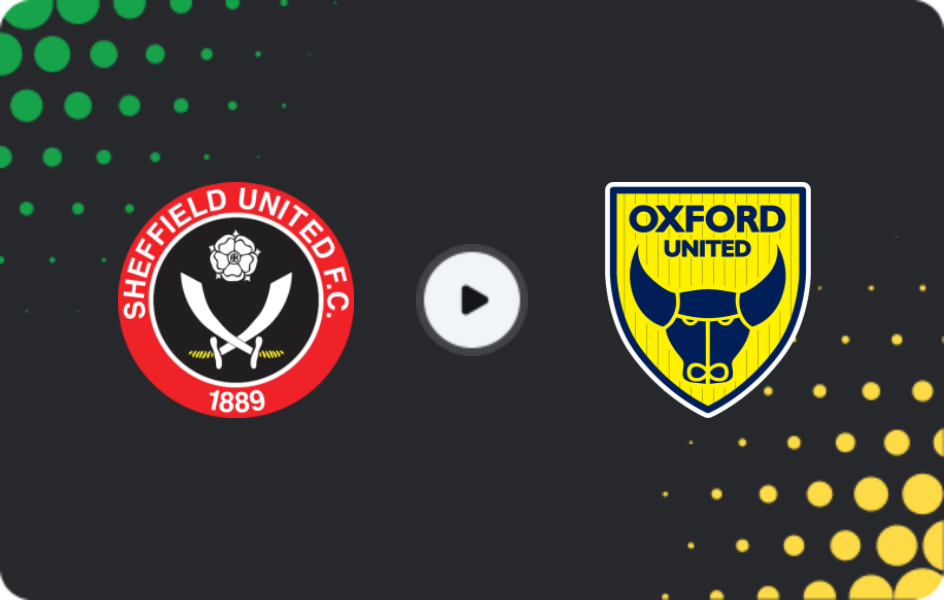 Where to watch Sheffield United — Oxford United, Championship, 04.01.2026