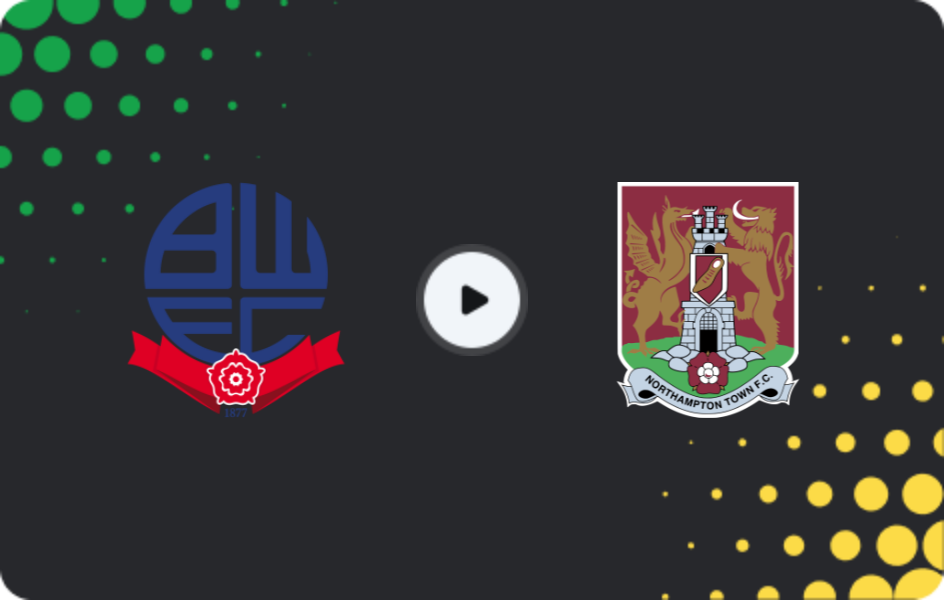 Where to watch Bolton Wanderers — Northampton, League One, 04.01.2026