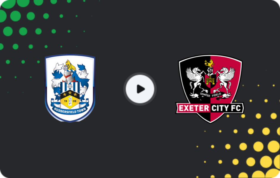 Where to watch Huddersfield — Exeter City, League One, 04.01.2026