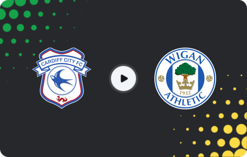 Where to watch Cardiff City — Wigan, League One, 04.01.2026