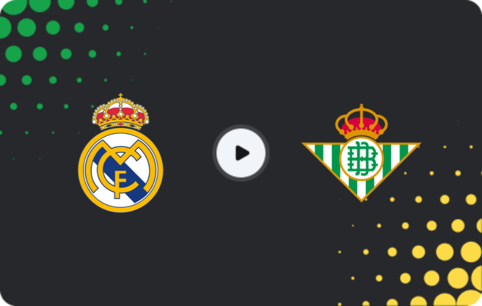 Where to watch Real Madrid — Real Betis, La Liga, 04.01.2026
