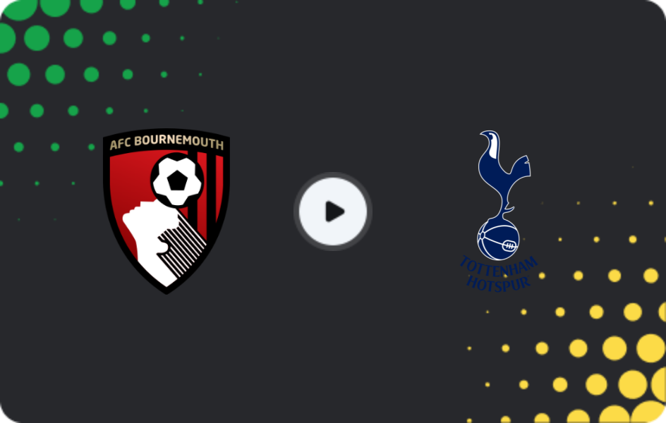 Where to watch Bournemouth — Tottenham, Premier League, 07.01.2026