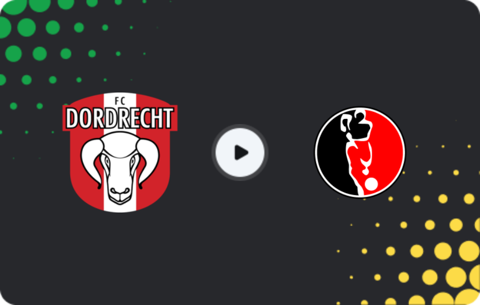 Where to watch Dordrecht — Helmond Sport, Eerste Divisie, 09.01.2026