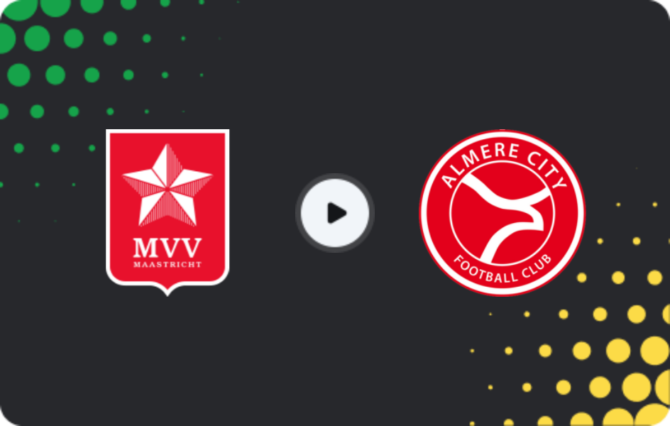 Where to watch MVV — Almere City FC, Eerste Divisie, 09.01.2026