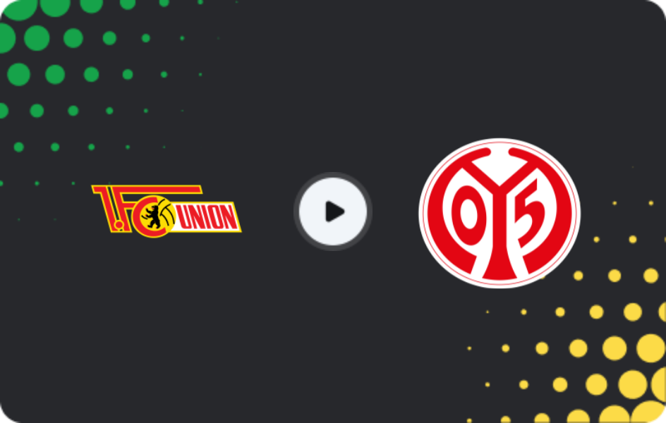 Where to watch Union Berlin — Mainz 05, Bundesliga, 10.01.2026