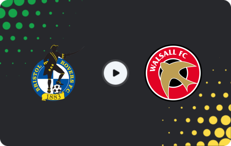 Where to watch Bristol Rovers — Walsall, League Two, 03.02.2026