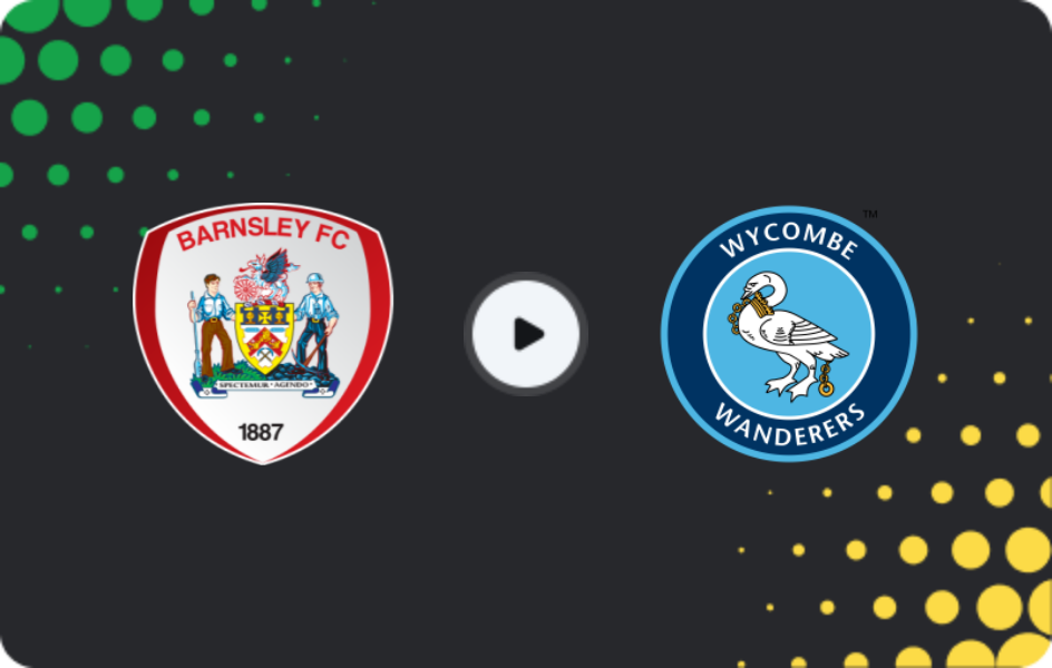 Where to watch Barnsley — Wycombe, League One, 03.03.2026
