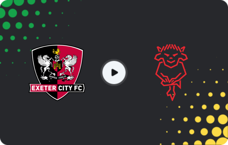 Where to watch Exeter City — Lincoln City, League One, 10.01.2026