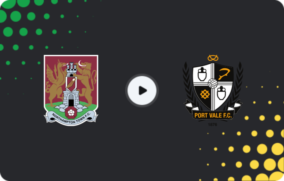 Where to watch Northampton — Port Vale, League One, 24.02.2026