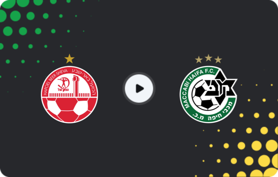 Where to watch Hapoel Beer Sheva — Maccabi Haifa, Ligat Ha'al, 10.01.2026