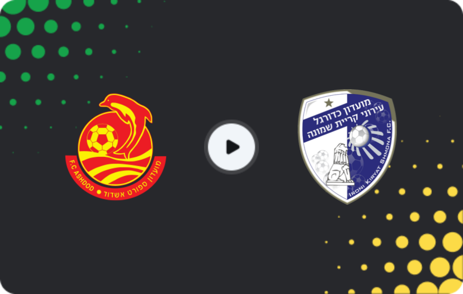 Where to watch Ashdod — Ironi Kiryat Shmona, Ligat Ha'al, 10.01.2026