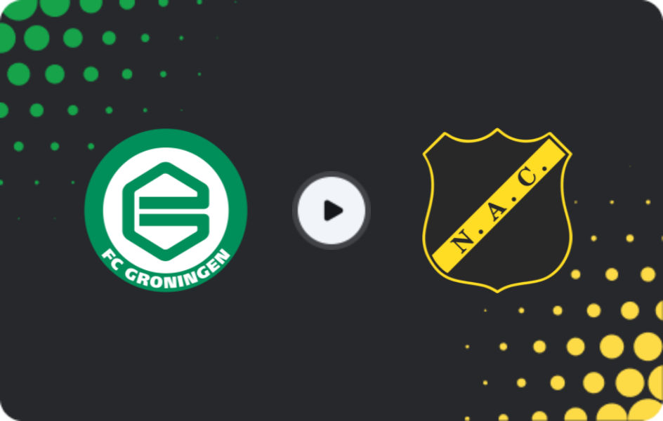 Where to watch Groningen — NAC Breda, Eredivisie, 10.01.2026