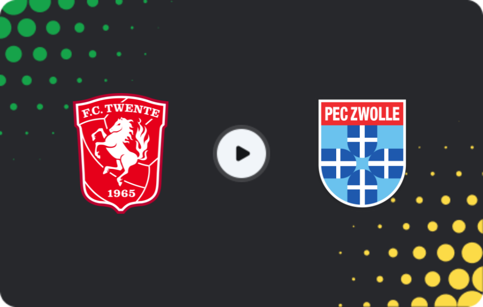 Where to watch Twente — Zwolle, Eredivisie, 10.01.2026