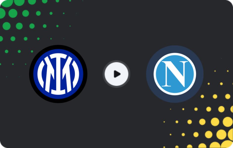 Where to watch Inter — Napoli, Serie A, 11.01.2026