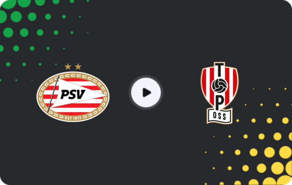 Where to watch Jong PSV — TOP Oss, Eerste Divisie, 12.01.2026