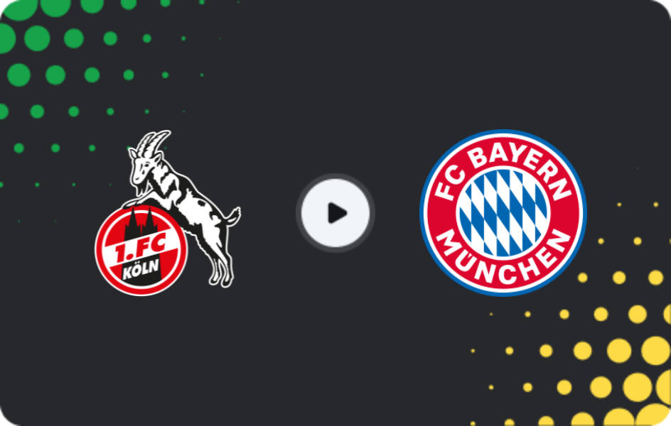 Where to watch 1.FC Köln — Bayern, Bundesliga, 14.01.2026