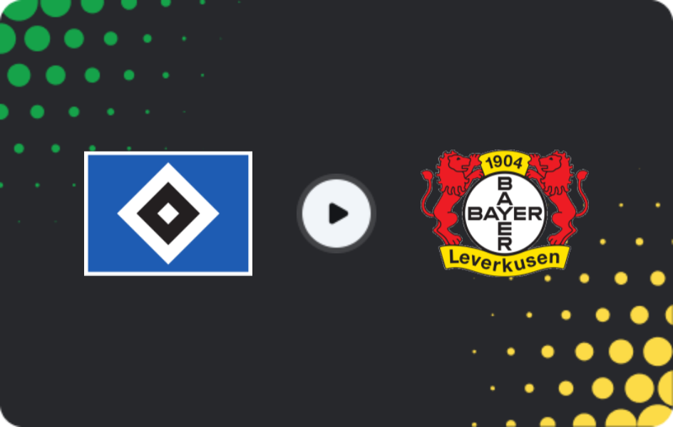 Where to watch Hamburger — Bayer Leverkusen, Bundesliga, 13.01.2026