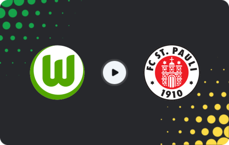 Where to watch VfL Wolfsburg — St. Pauli, Bundesliga, 14.01.2026