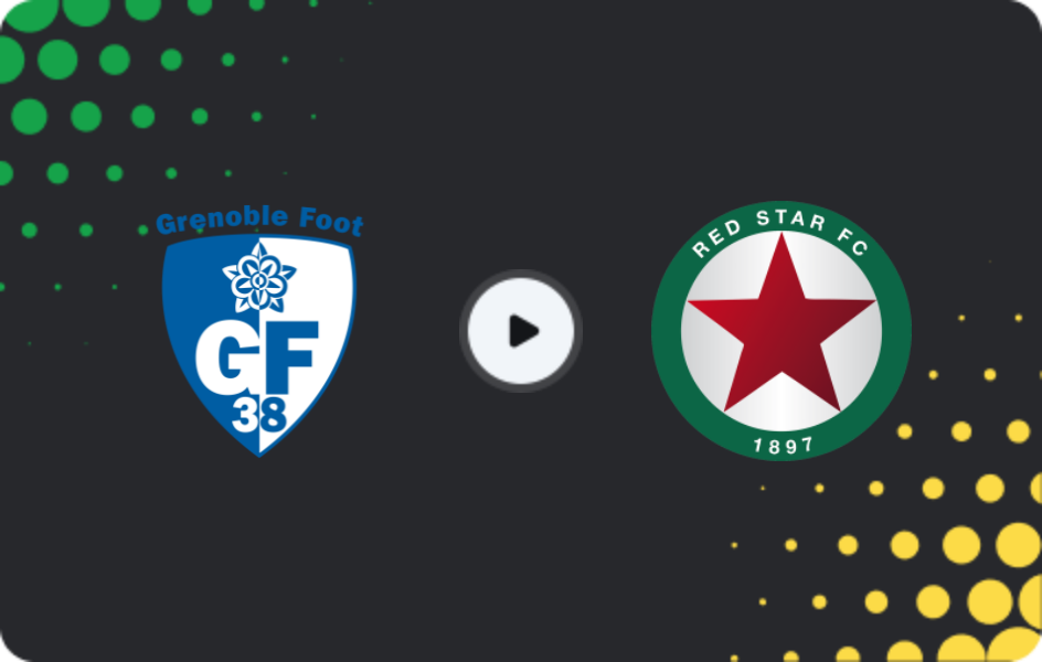 Where to watch Grenoble — Red Star, Ligue 2, 17.01.2026
