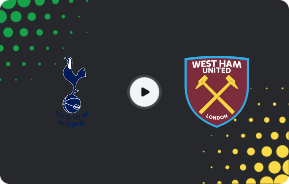 Where to watch Tottenham — West Ham, Premier League, 17.01.2026