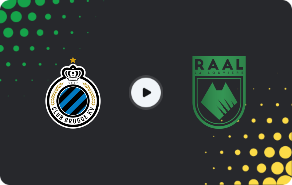Where to watch Brugge — RAAL La Louvière, Jupiler Pro League, 17.01.2026