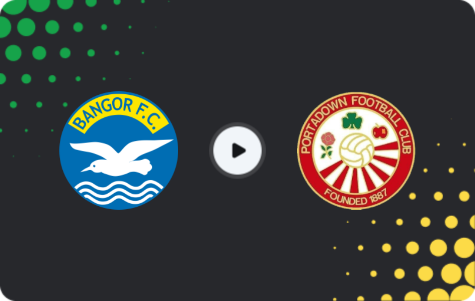 Where to watch Bangor — Portadown, Premiership, 17.01.2026