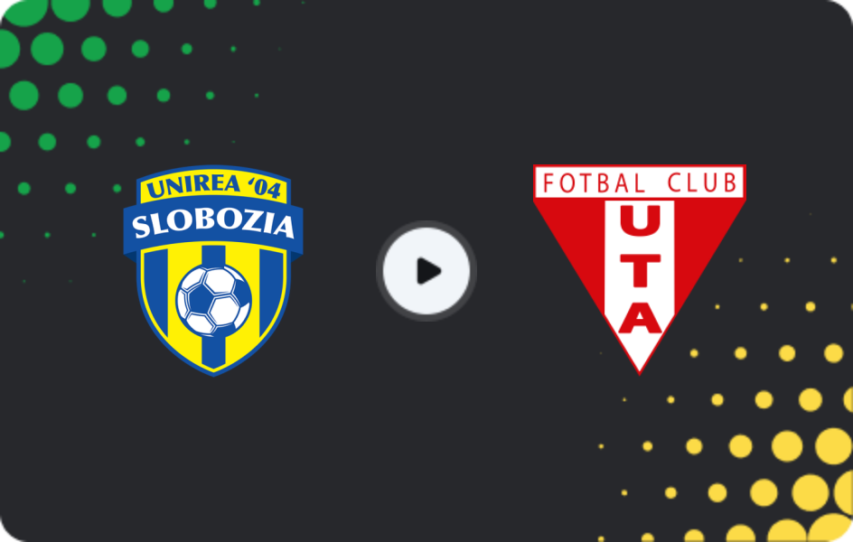 Where to watch Unirea Slobozia — UTA Arad, Liga I, 17.01.2026