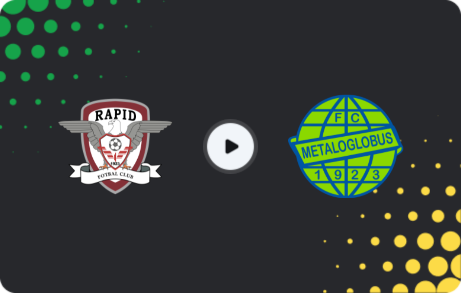 Where to watch Rapid Bucuresti — Metaloglobus, Liga I, 16.01.2026