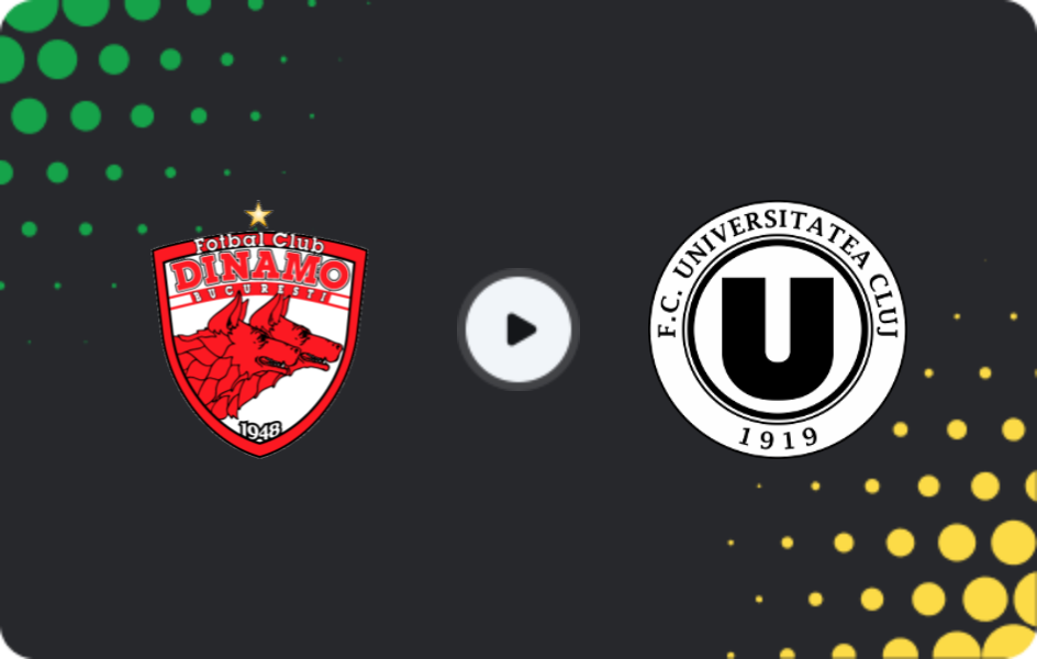 Where to watch Dinamo Bucuresti — Universitatea Cluj, Liga I, 18.01.2026