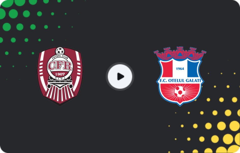 Where to watch CFR Cluj — Oţelul, Liga I, 18.01.2026