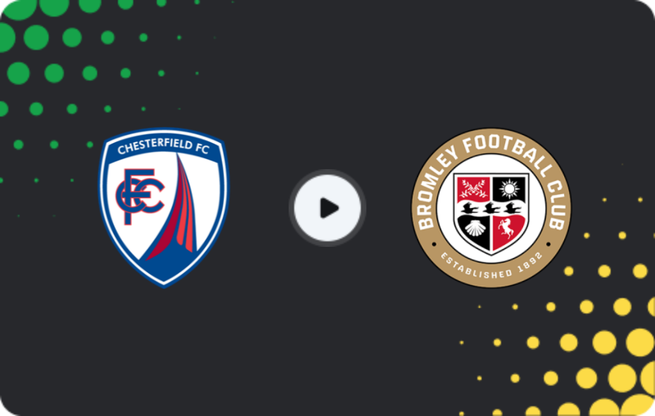 Where to watch Chesterfield — Bromley, League Two, 17.01.2026