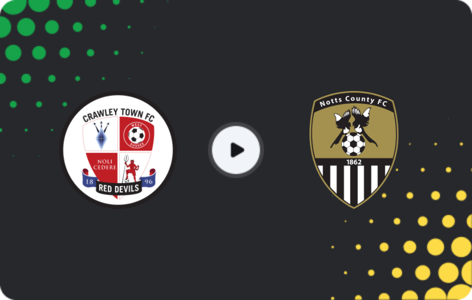 Where to watch Crawley Town — Notts County, League Two, 17.01.2026