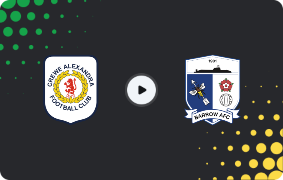 Where to watch Crewe Alexandra — Barrow, League Two, 17.01.2026