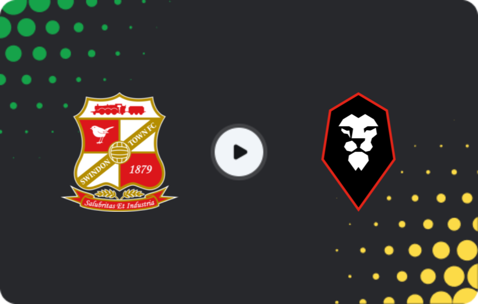 Where to watch Swindon Town — Salford City, League Two, 17.01.2026