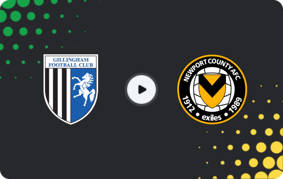 Where to watch Gillingham — Newport County, League Two, 17.01.2026