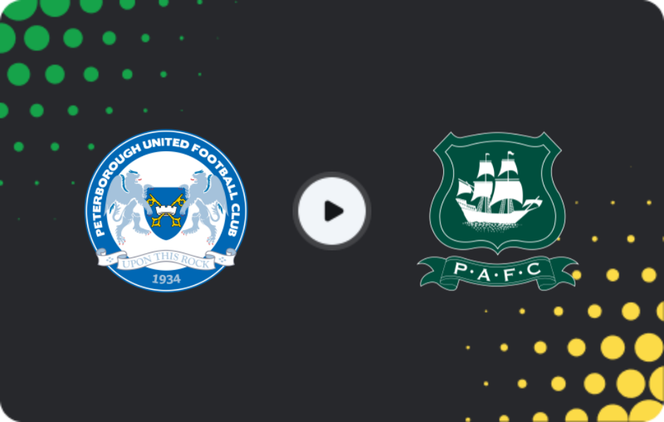 Where to watch Peterborough — Plymouth Argyle, League One, 17.01.2026