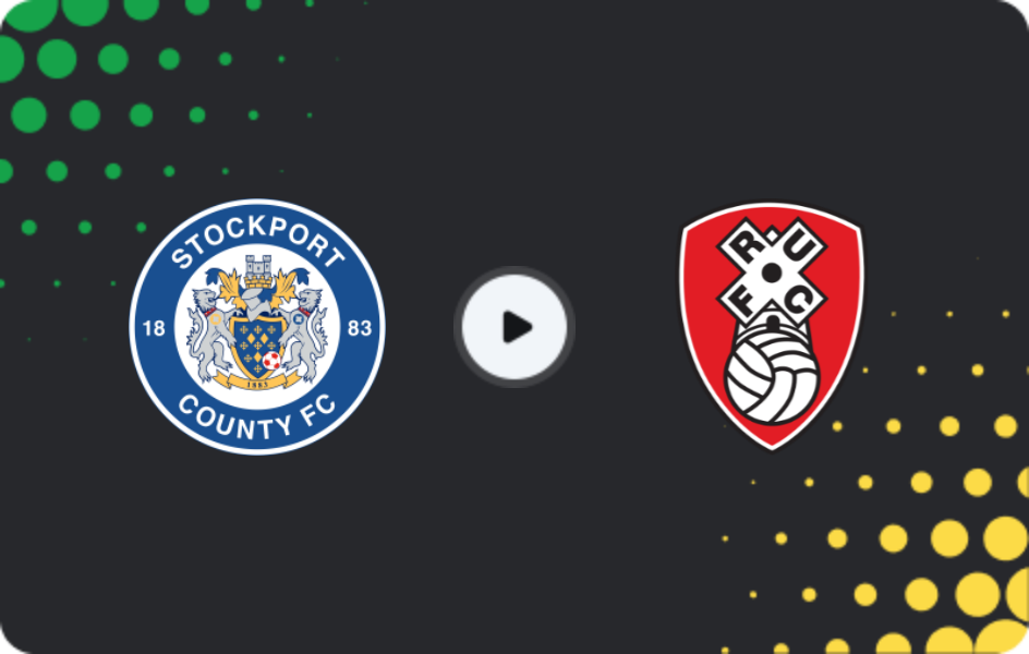 Where to watch Stockport County — Rotherham, League One, 17.01.2026