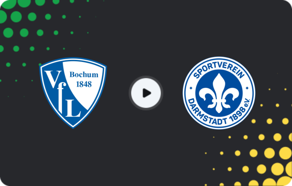 Where to watch Bochum — Darmstadt, 2. Bundesliga, 18.01.2026