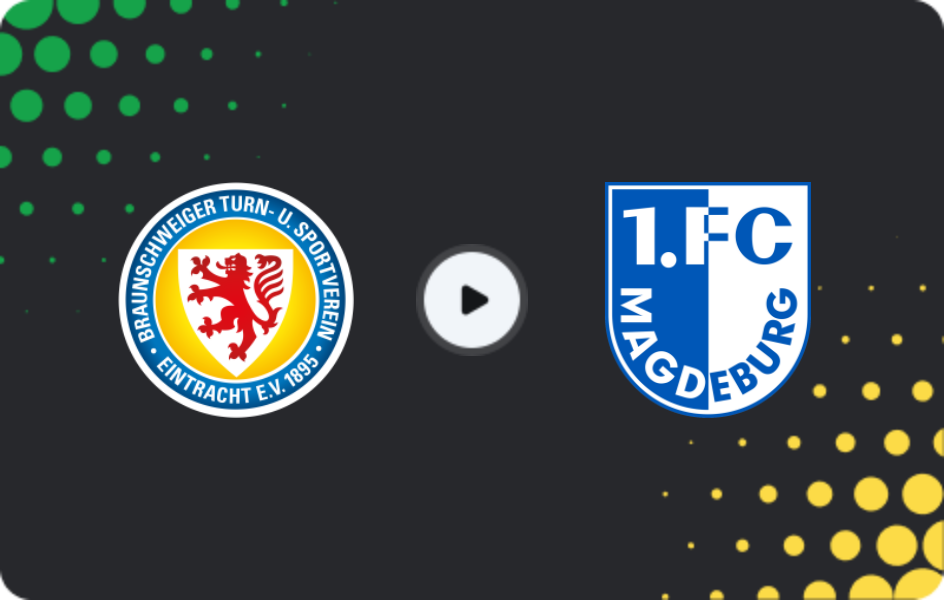Where to watch Eintracht Braunschweig — Magdeburg, 2. Bundesliga, 16.01.2026