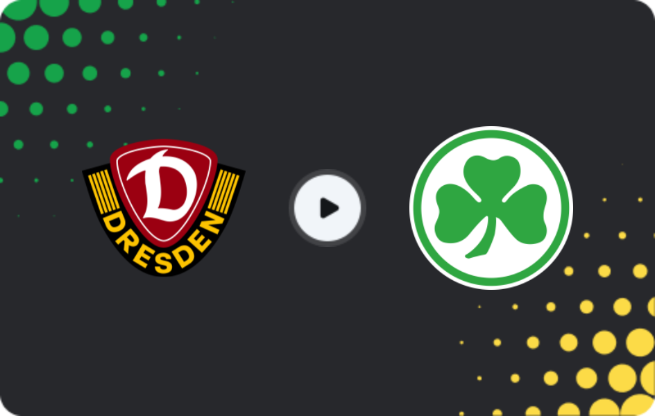 Where to watch Dynamo Dresden — Greuther Fürth, 2. Bundesliga, 17.01.2026
