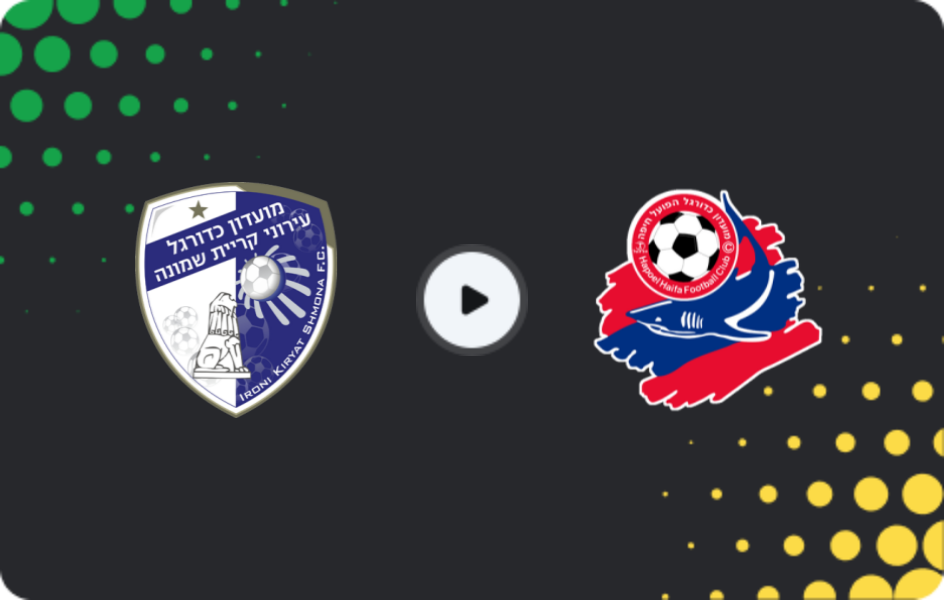 Where to watch Ironi Kiryat Shmona — Hapoel Haifa, Ligat Ha'al, 19.01.2026