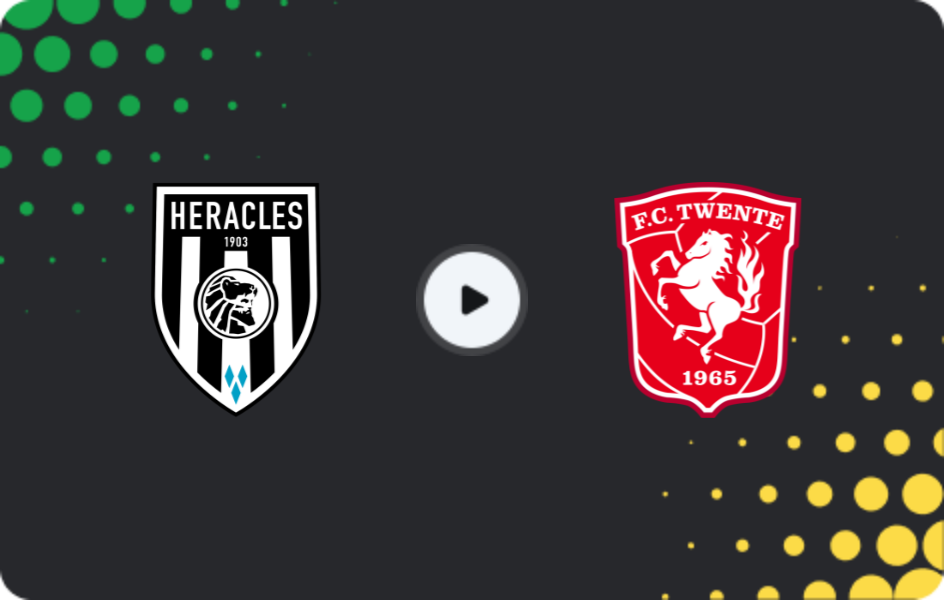 Where to watch Heracles — Twente, Eredivisie, 18.01.2026