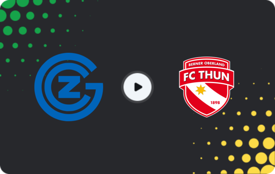Where to watch Grasshoppers — Thun, Super League, 18.01.2026